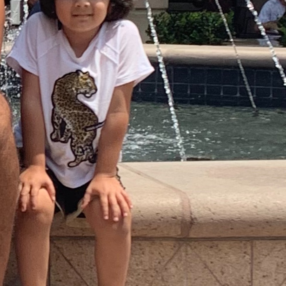 Dolce & Gabbana White Tee with Leopard Print